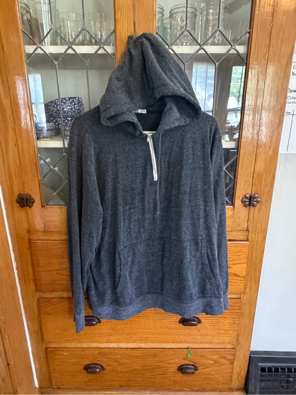 Threads 4 Thought Women’s Hooded Half-Zip Sweater - Charcoal